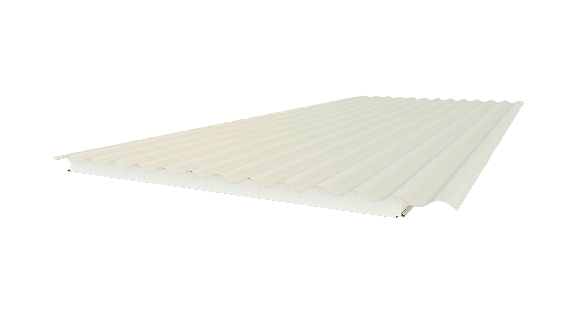 An Off White, Corrugated Aussie Panel